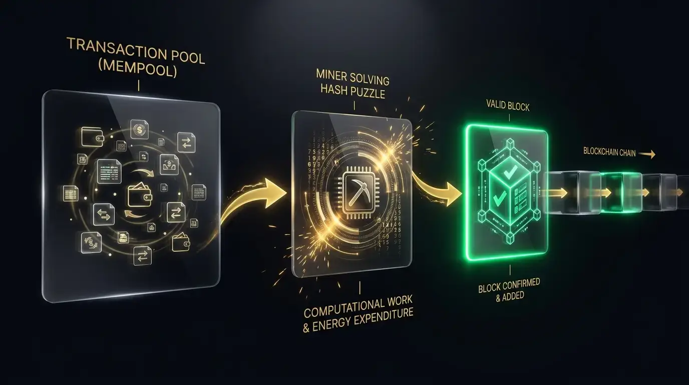 Cơ chế Proof of Work: từ giao dịch đến block được xác nhận trên blockchain